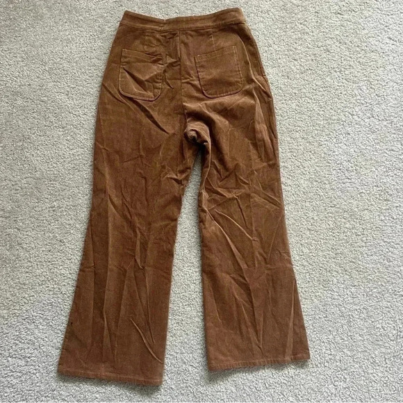Sadie & Sage Wide Leg Brown Corduroy Pants Women’s Size M Style# AA472093 - Picture 12 of 16